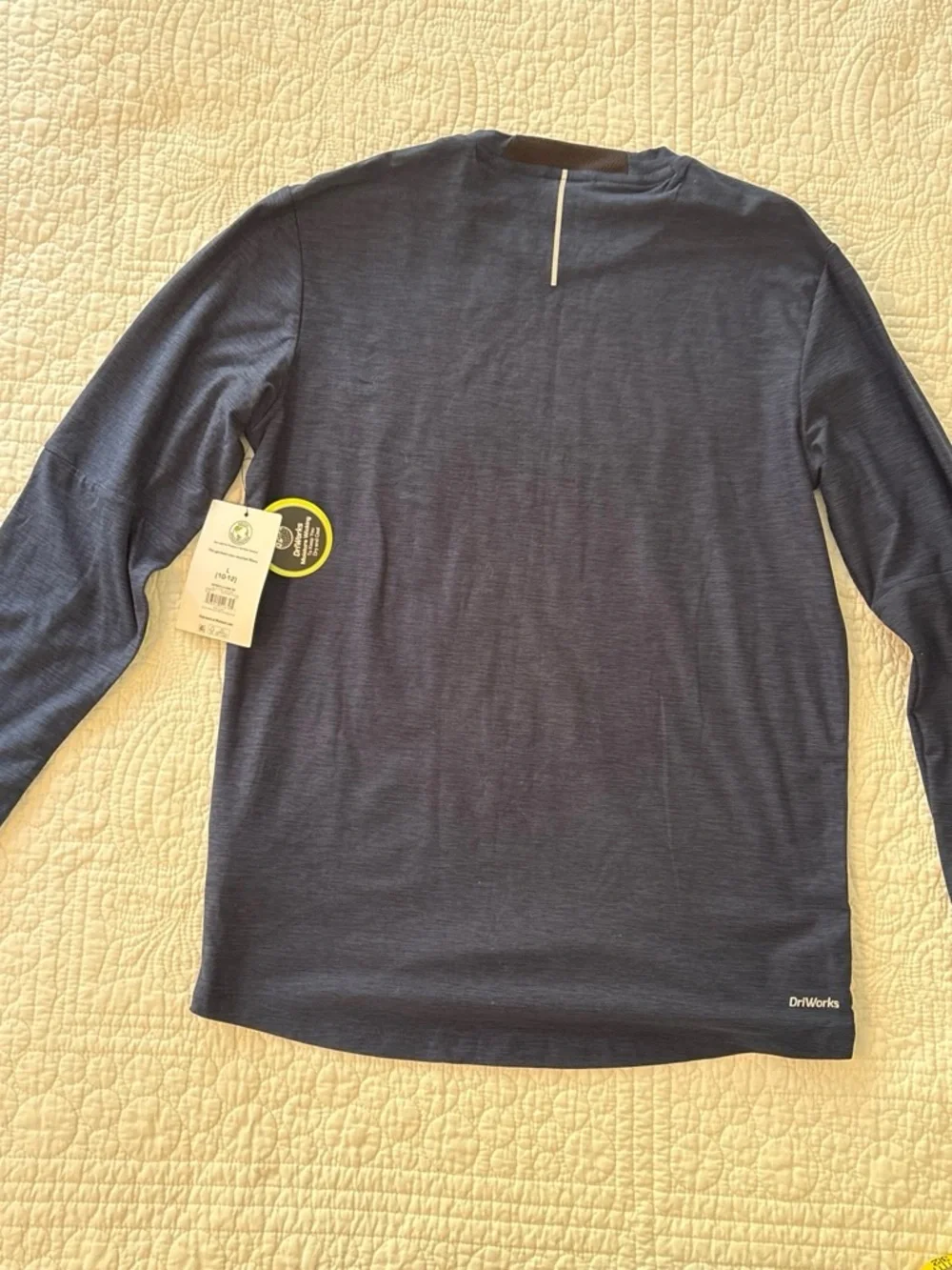 Athletic Works Navy Long Sleeve Crew Tee - Youth